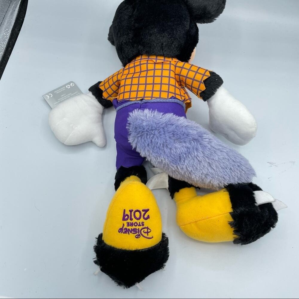 Disney Store 2019 Mickey Mouse Halloween Ware-wolf Plush Stuffed Animal Toy - Picture 6 of 8